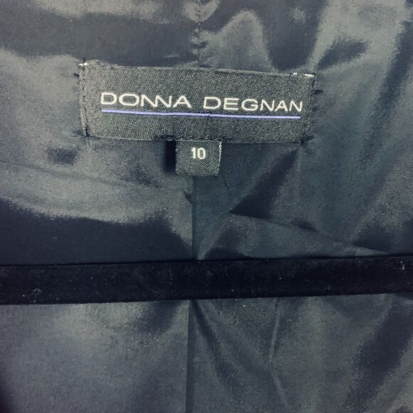 Donna Degnan Blazer Jacket size 10 Red Button Lined Stretch Made In USA Career - Picture 3 of 7